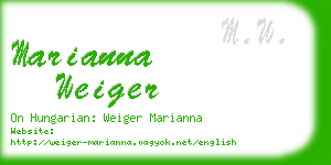 marianna weiger business card
